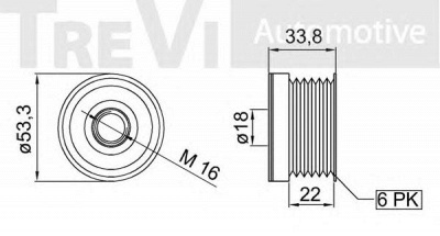 TREVI AUTOMOTIVE ap1115 -  Механизм свободного хода генератора